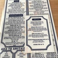 Whitmans menu