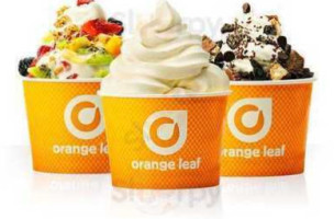 Orange Leaf Frozen Yogurt food