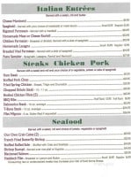 Penn Gables menu