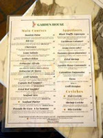 Garden House Latin menu