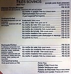 Porto Dos Filés menu