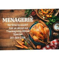 Menagerie Caterer's food
