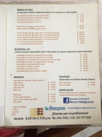 Barbacoa De Borrego Rincon Hidalguense menu