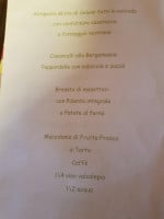 Agriturismo La Muraglia menu