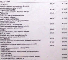 Copacabana menu