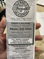 Paisan's Old World Deli Catering food