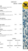 Sal Y Fuego PizzerÍa menu