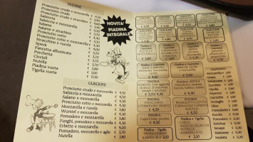 Piadina Romagnola menu