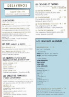 Croque La Vie menu