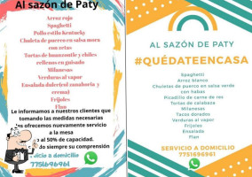 Al Sazón De Paty! menu