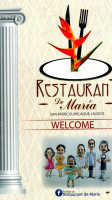 Restaurant de Maria menu