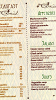 Restaurant de Maria menu