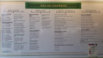 Salad Express menu