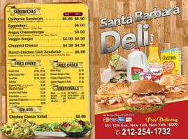 Santa Barbara Deli Corp menu