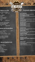 Auberge Ayer's Cliff menu