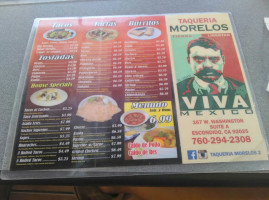Taqueria Morelos menu