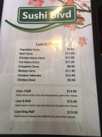 Sushi Boulevard menu