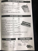 Emperor Pizza menu