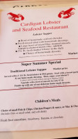 Cardigan Lobster Suppers menu