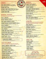 Frank's Diner menu