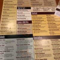 Lucky's Steakhouse menu