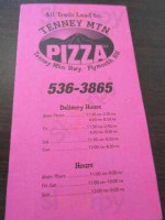 Tenney Mountain Pizza menu