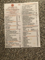 The Marigold Cafe menu