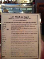 Lox Stock & Bagel menu