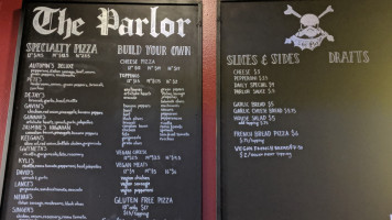 The Parlor menu