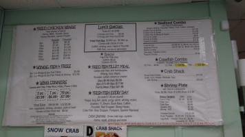 Tj Seafood menu