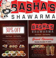 Basha's Shawarma food