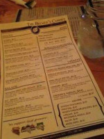 The Brewer's Cabinet menu