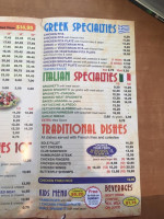 Bayview Pizzeria menu