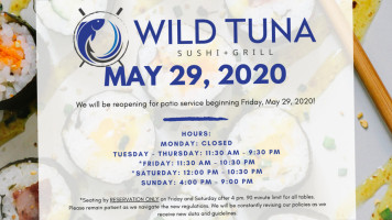 Wild Tuna Contemporary Sushi food