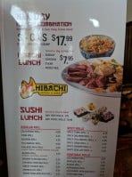 Hibachi Express Sushi menu