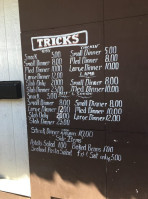 Tricks Barbecue menu
