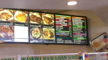 Waikiki Hawaiian Grill menu