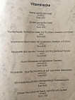 Ebbser Trattoria menu