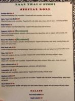 Baan Thai menu