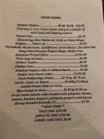 Rixford Well Grill menu