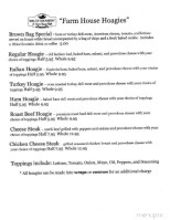 Waltz Creamery Farm House Cafe menu