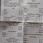 Wangaratta Kebabs menu