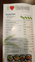 I Love Teriyaki menu
