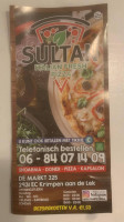Sultan menu