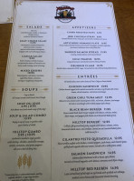 Hilltop Ale House menu