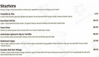 Sixth Street Grill menu