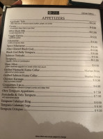 Kiku Sushi menu