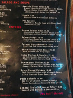 Lucha Tigre menu