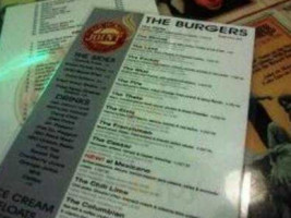 S & B's Burger Joint menu