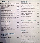 Miss Chow's menu